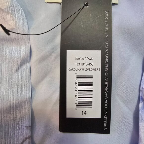 NWT Sachin & Babi Kayla Halter Wildflowers Blue Floral Sleeveless Maxi Dress - Picture 11 of 14